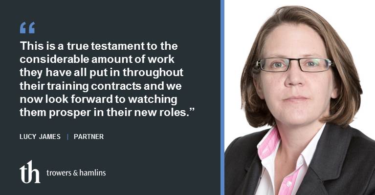 Trowers's tweet photo. We are delighted to be retaining 100% of our trainees qualifying this spring. Read more here: https://t.co/wDCw6Wk8OZ
#traineeretention #trainees #newlyqualified https://t.co/qtolw4coPA