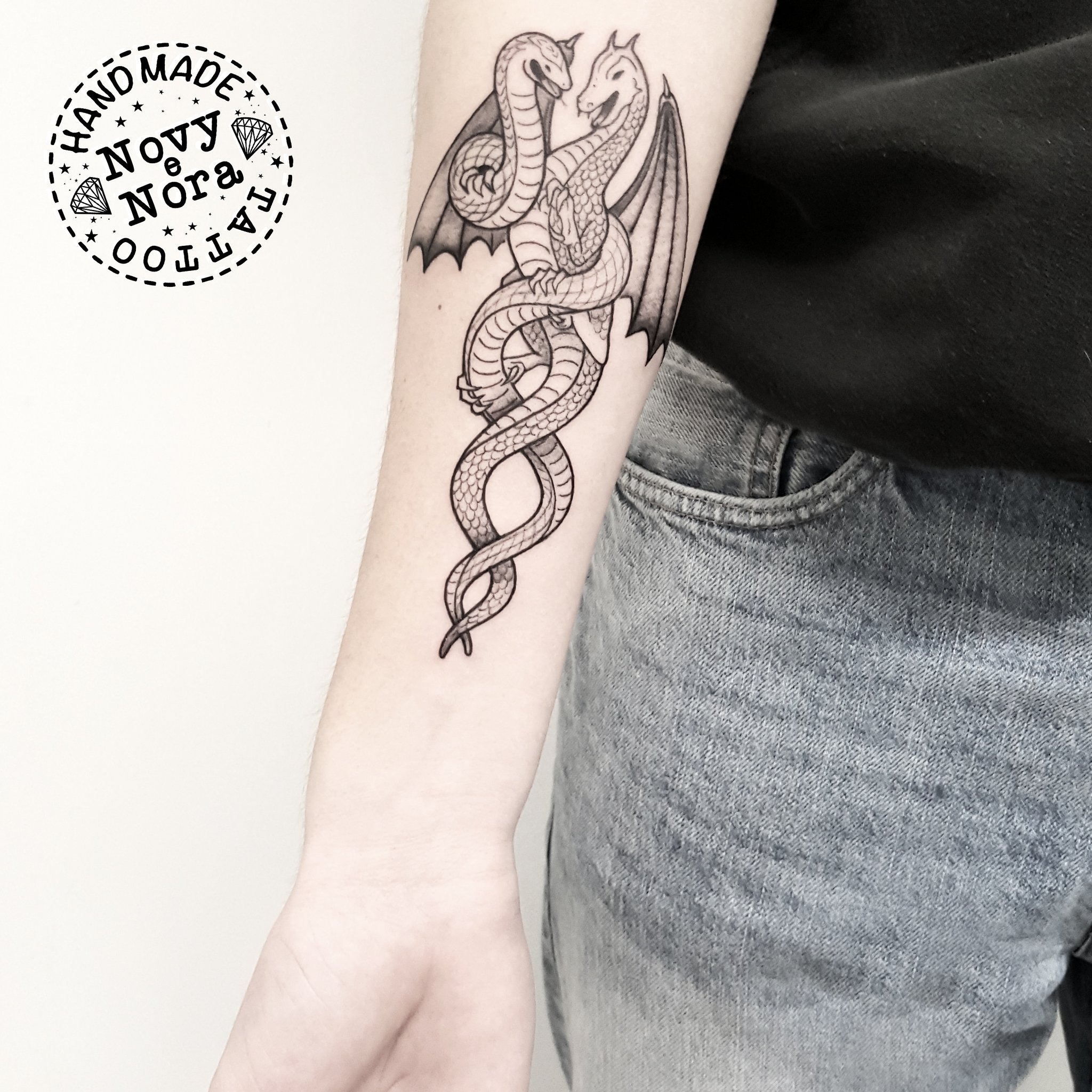 serpent dragon tattoos