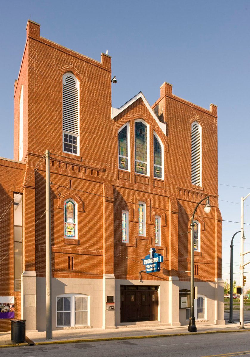 1) Ebenezer Baptist Church in Atlanta was founded in 1886, at first with only 13 members in the congregation. Today, it has a congregation of over 6,000.