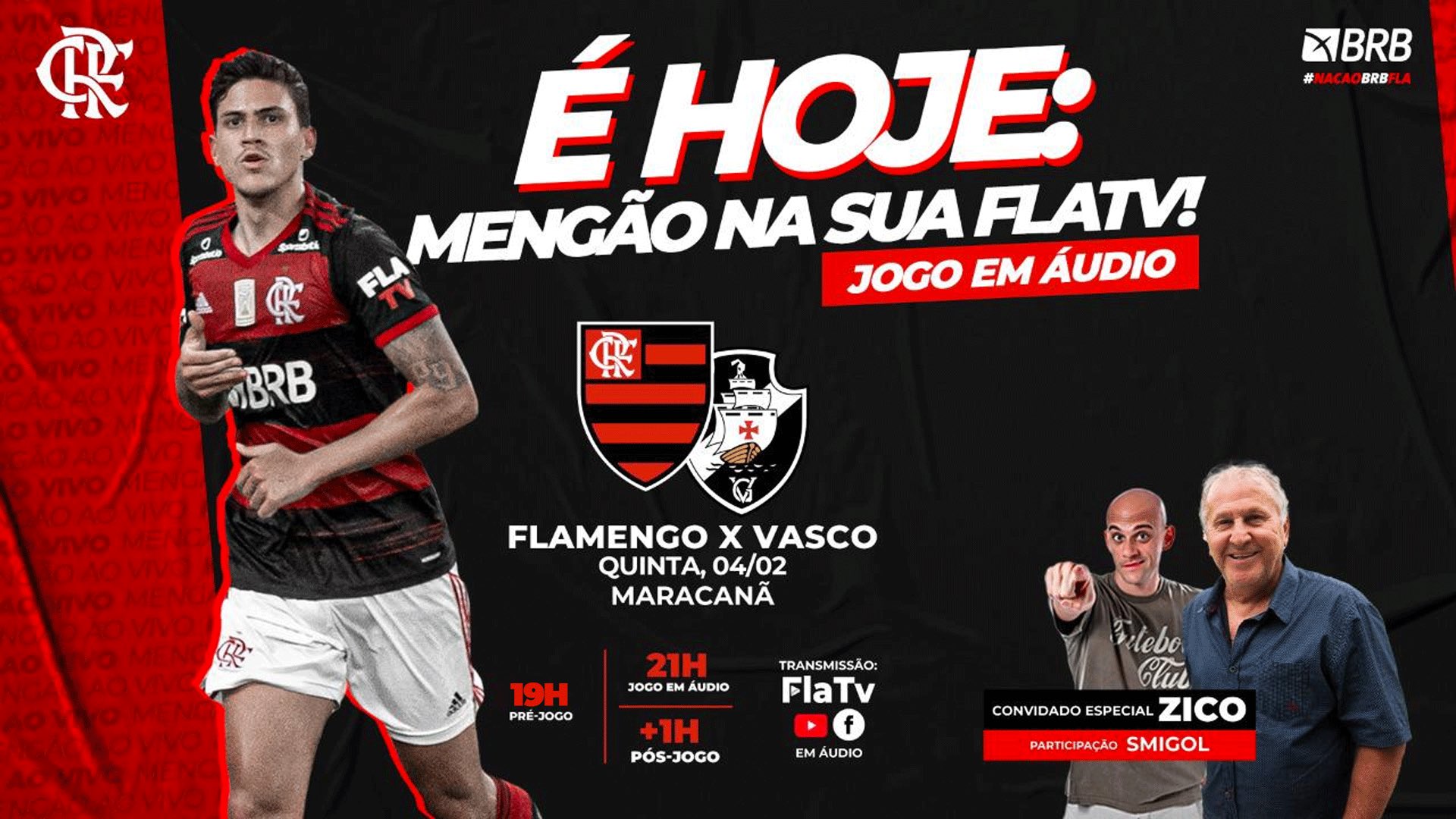 FLAMENGO X VASCO - TRANSMISSÃO AO VIVO - DIRETO DO MARACANÃ 