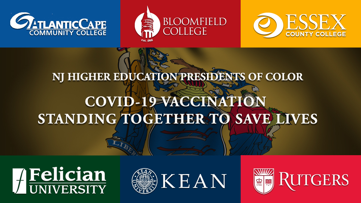 KeanUniversity's tweet photo. Kean Pres. Lamont O. Repollet, Ed.D., joined five other New Jersey college and university presidents to urge members of Black and brown communities to get a COVID-19 vaccine when available.
Read: https://t.co/q0wDgAuSak
Watch a message from @DrLRepollet: https://t.co/pZsCxlnrkC https://t.co/aYvmXlDCk4