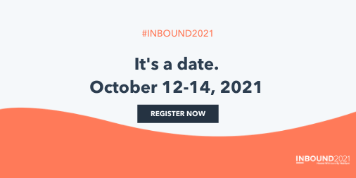 #INBOUND2021 will be online this year, October 12-14! We're so excited to share what we have planned. For those of you who purchased tickets for the earlier dates, no worries. Full refunds will be available through March 20, 2021 😃