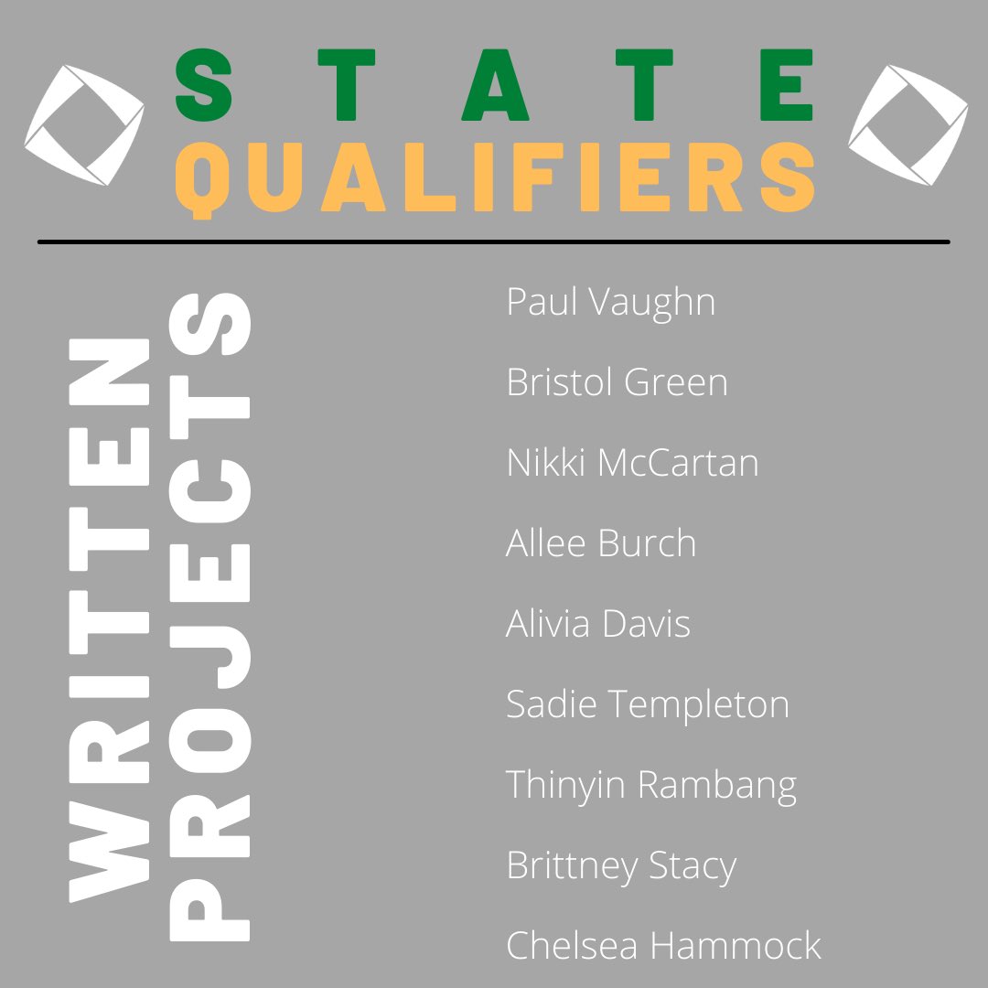 GallatinDECA's tweet image. We’re so proud to announce that these 32 competitors are advancing to STATE. Congratulations to everyone listed! 🔷🥳