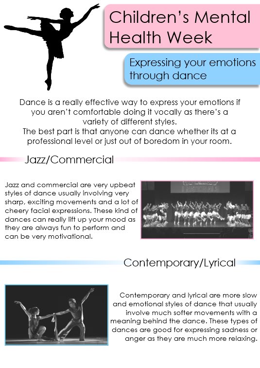 One of my dancers showing the importance of dance to express feelings and thoughts, especially if you are not comfortable voicing them! Amazing KMcW. 💕 #expressyourself #childrensmentalhealthweek <a href="/Belmont_PEdept/">Belmont Academy PE</a>