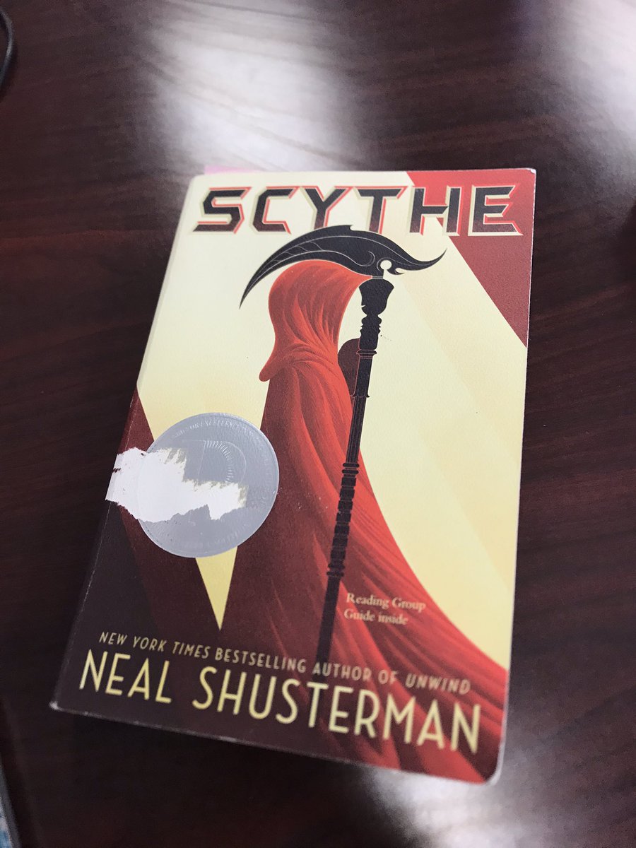 So uhhh I just finished Scythe. I can’t wait to talk about it with my students who chose this for their self-selected reading projects.