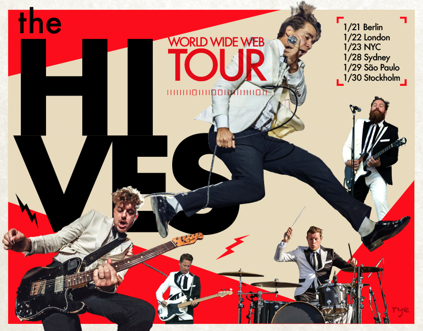 TheHives's tweet photo. The World’s First World Wide Web World Tour inspired some amazing art! Thank you to the fans! #HivesFansRule

Art by Ryan Hungerford @gnarfdeath https://t.co/NaDzOWQRlp