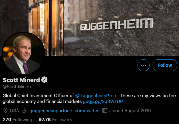 More villains in #crypto. It's time to start naming names. 

Scott Minerd. <a href="/ScottMinerd/">Scott Minerd</a>. Clear price manipulation. We need to weed this people out. They are the true enemies of our space.

cointelegraph.com/news/guggenhei…

Don't let him hide.