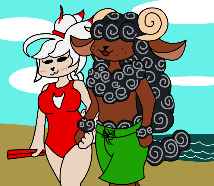 SirSwaggeth's tweet photo. Saki and Wren at the beach!
#art #artistsontwitter #kitsune #weresheep https://t.co/gx3VrLCXj3