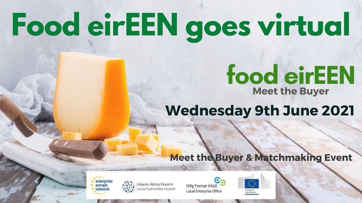 Food eirEEN goes Virtual 

Food eirEEN, the food “Meet the Buyer” event, is going virtual for this years event on 9th June. The event will be hosted at food-eireen-meet-buyer.b2match.io where attendees meet via a dedicated video link, from the comfort and safety of their own office.