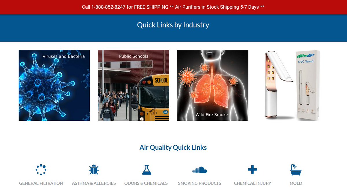 Pure_Air_Always's tweet photo. AllerAir makes choosing an #AirPurifier easier, with quick website navigation. Also to note: We do have Air Purifiers in stock ready to ship. https://t.co/eKh2xSjzhR #IAQ https://t.co/ymnIPvjI2E