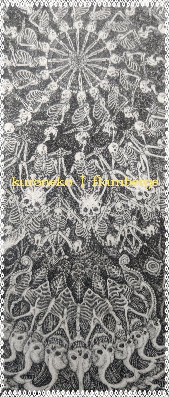 画像上半分が平坦に見えるけど、まだまだ途中ゆえ。
小さな骨が重なる奥行き感を出しつつ、質感を引き出せたら。

ルーペタイプの眼鏡をずっと何時間もかけて描いてるので時々目眩がする。 