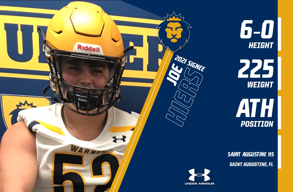 Signed - Sealed - Delivered 
DoubleWIN Football welcomes ATH Joe Hiers to the Warner Family 
<a href="/JosephHiers7/">Joseph Hiers</a> #DoubleWIN #ROAR21