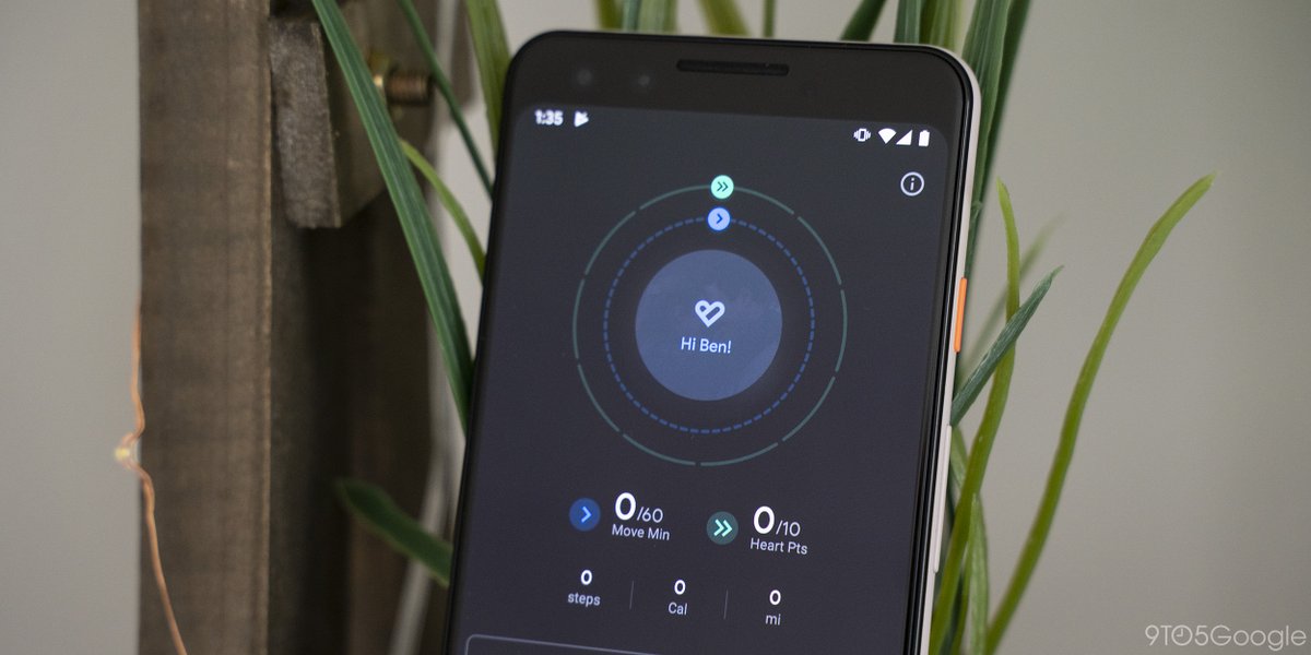 9to5Google's tweet photo. Google Fit can measure heart &amp; respiratory rate using your phone's cameras, starting on Pixel https://t.co/vgVq6ywuU8 by @technacity https://t.co/Ye0Ql75aHV