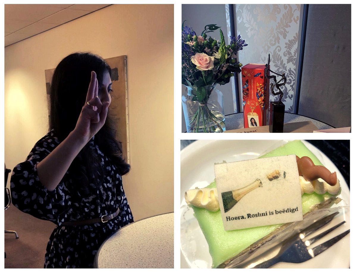 Zojuist is onze collega Roshni Chaita #beëdigd als #waarnemend kandidaat-notaris, door middel van Facetime maar zeker niet minder bijzonder! Van harte!