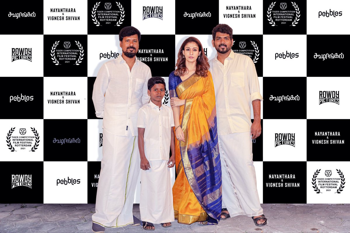 Asn4d's tweet photo. Nayanthara & Vignesh Shivan at #Pebles #koozhangal Premier Today
#LadySuperstar #Nayanthara @VigneshShivN https://t.co/1CyDSWCyP2