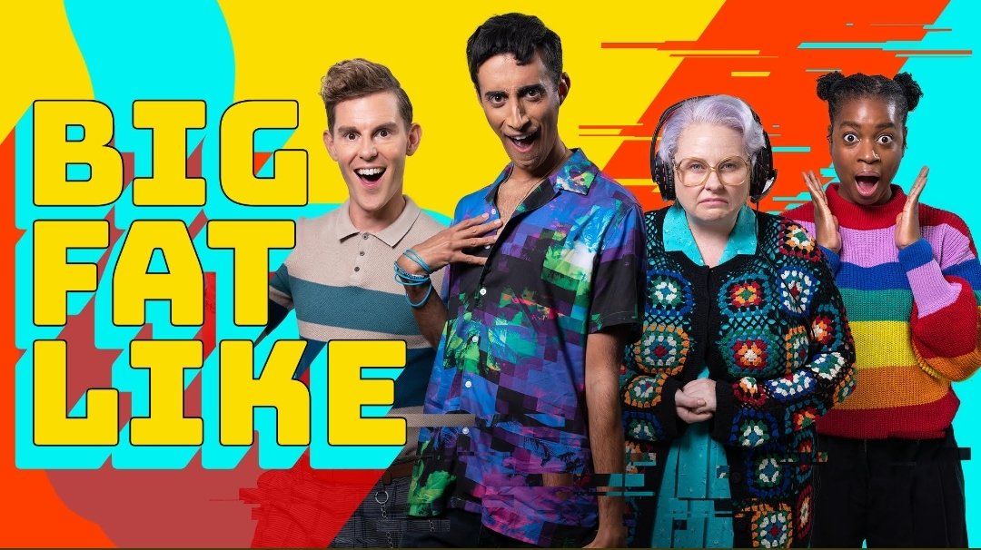 RichardDCaine's tweet photo. The whole series of Big Fat Like is now on @BBCiPlayer! If you enjoyed it, give this a 'quote tweet' and SPREAD THE WORD 🤘🏽🤘🏽🤘🏽x https://t.co/d0DzZhF4A3