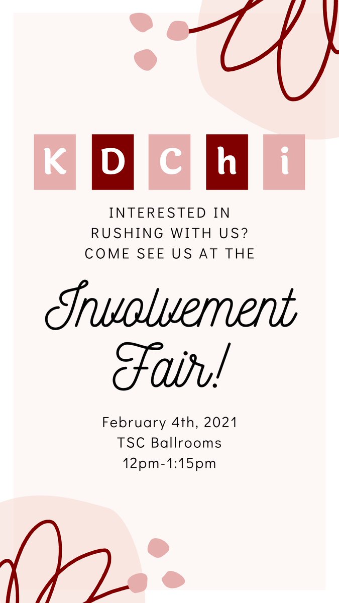 Come see us at the Involvement Fair TODAY!!!