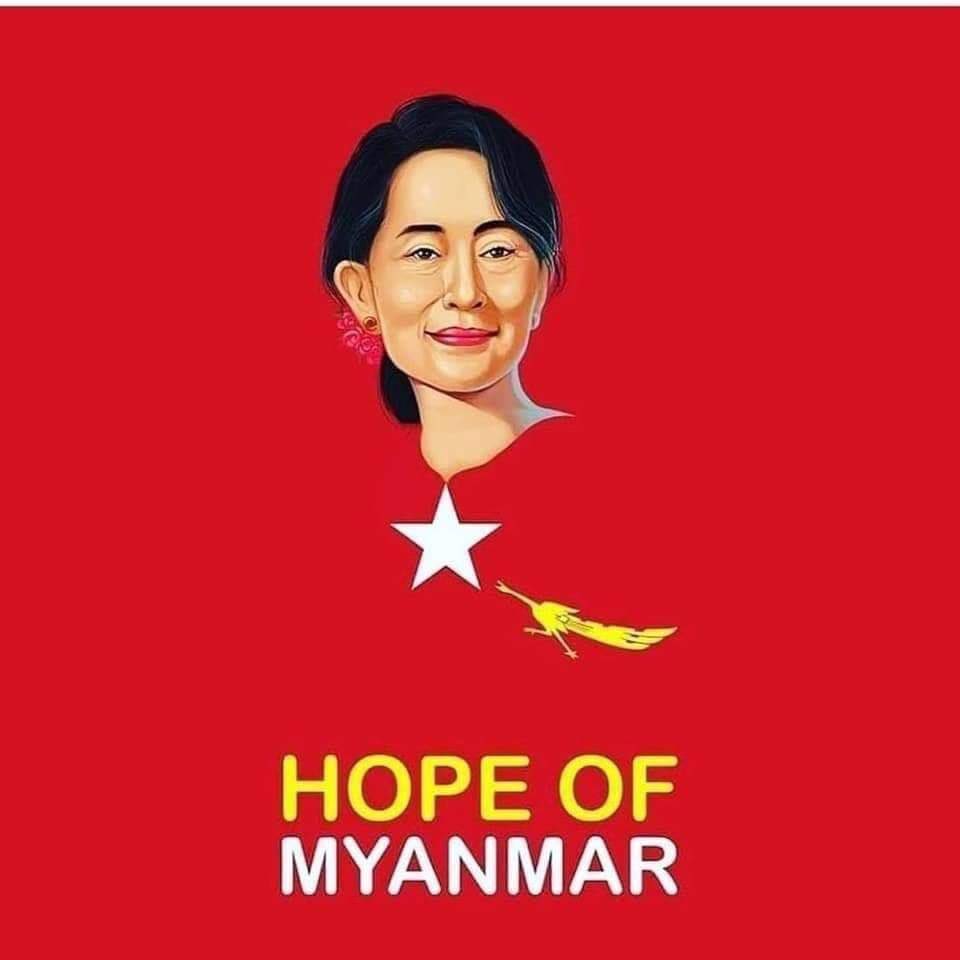 Our leader, our future, our hope .
We love her from the bottom of our hearts.
OUR VOTES MATTER. 
#HearTheVoiceOfMyanmar
#RespectOurVotes