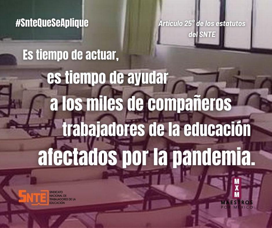 EcatepecM's tweet photo. #MxMExige
#SnteQueSeAplique
Mientras el #SNTE calla, los medios apoyan a los trabajadores de la educación en sus demandas. @lopezobrador_ @emoctezumab @LuisaAlcalde @senadomexicano @Mx_Diputados @Wongui @AristeguiOnline @delfinagomeza #FelizJueves #COVID19
https://t.co/MFL7CBQV7q https://t.co/etpa62Fz0L