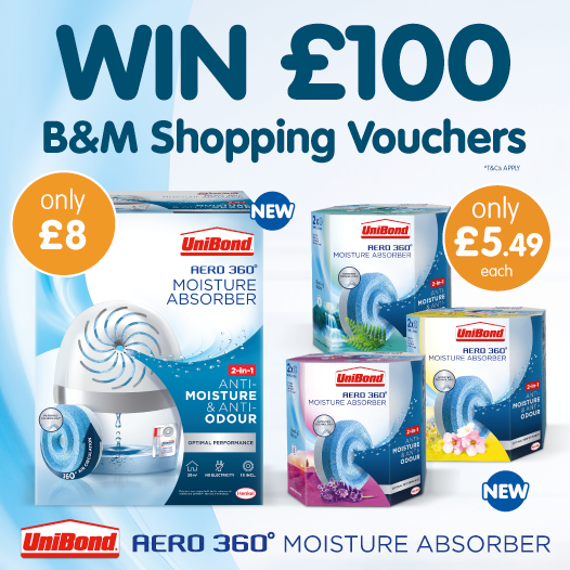 bmstores's tweet photo. 💧#COMPETITION TIME💧

We've teamed up with UniBond and their #Aero360 moisture absorber to giveaway £100 worth of B&amp;M Vouchers to one lucky winner! https://t.co/hO6hYv5m0I

For a chance to #WIN, simply FLW, RT &amp; COMMENT WHICH room you'd put this in!

Competition ends 9am 5/2/21 https://t.co/gyqMBOUbSa