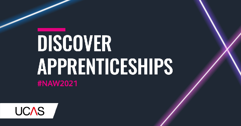 ucas_online's tweet photo. Today is the start of National Apprenticeships Week 🙌

A week full of information and advice about apprenticeships in the UK. 

#NAW2021