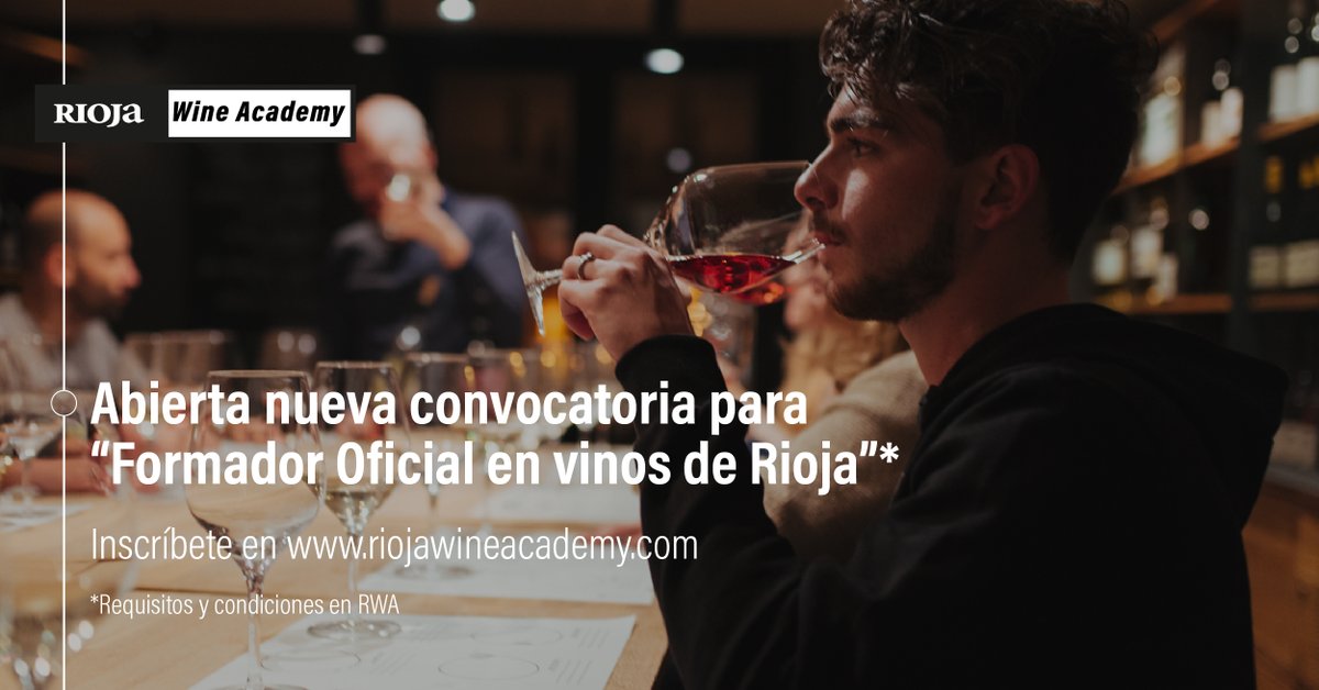 RiojaWine_ES's tweet image. Rioja Wine Academy abre convocatoria 2021 para su programa de mayor prestigio, el Curso de Formador Oficial en Vinos de Rioja.  
Inscríbete en: riojawineacademy.com 
#RiojaWineAcademy #RiojaWine #Rioja #TeMerecesUnRioja #RiojaDesdeDentro #AprendeConRioja