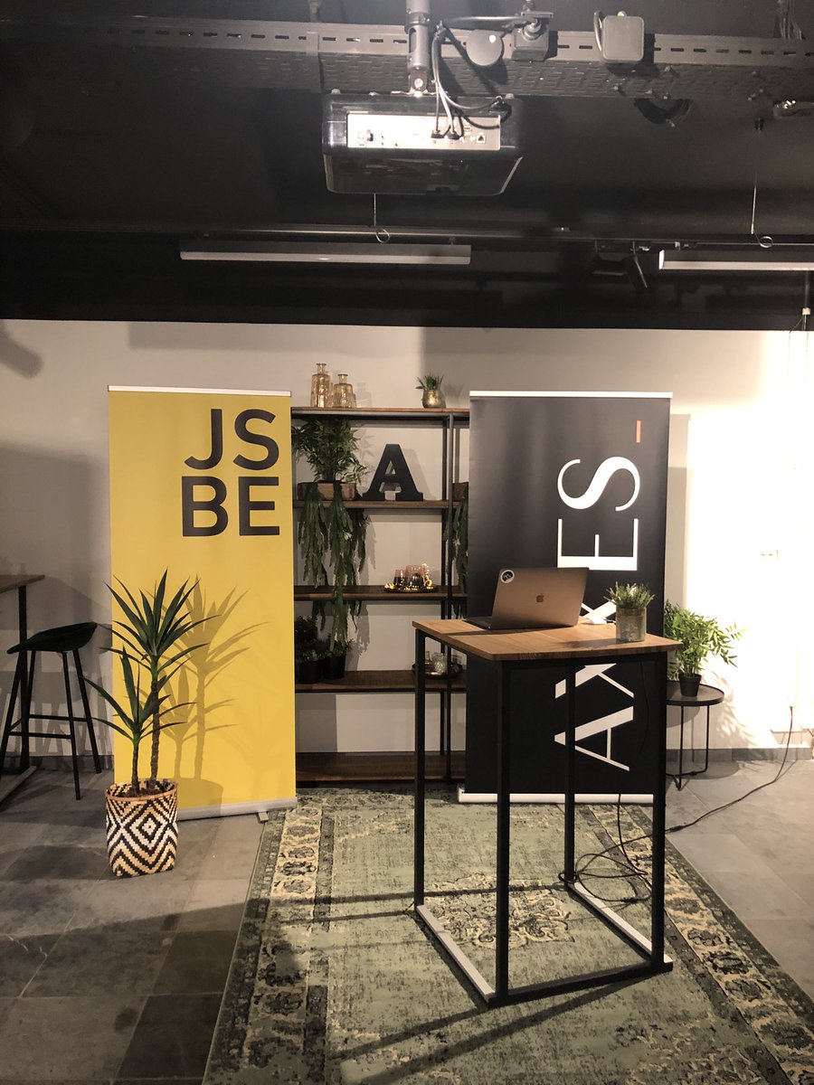 JoCoOne's tweet image. Our stage tonight! @jsbe_io @Axxes_IT #jsbe #axxesatwork
