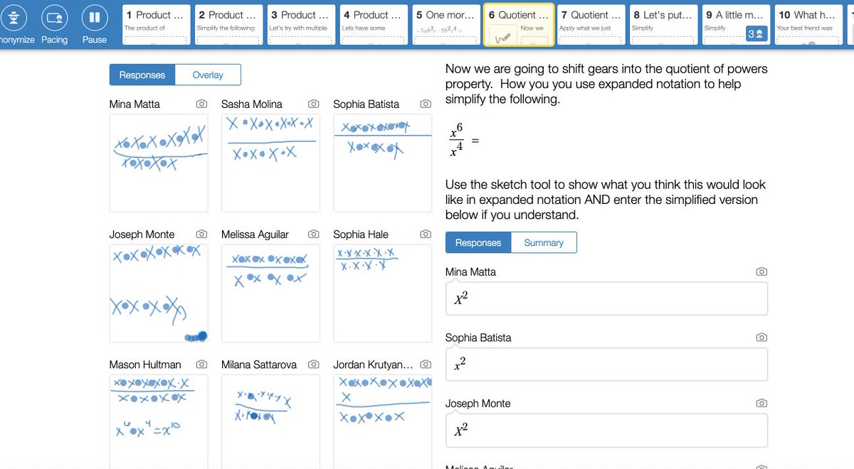 mmatuch1's tweet photo. Rules of Exponents can be a challenge to master, especially for our remote learners. Thanks to @Desmos
 for creating a simple to use lesson that keeps all students engaged while providing immediate feedback of student responses and understanding! https://t.co/O6uQWxDy1a