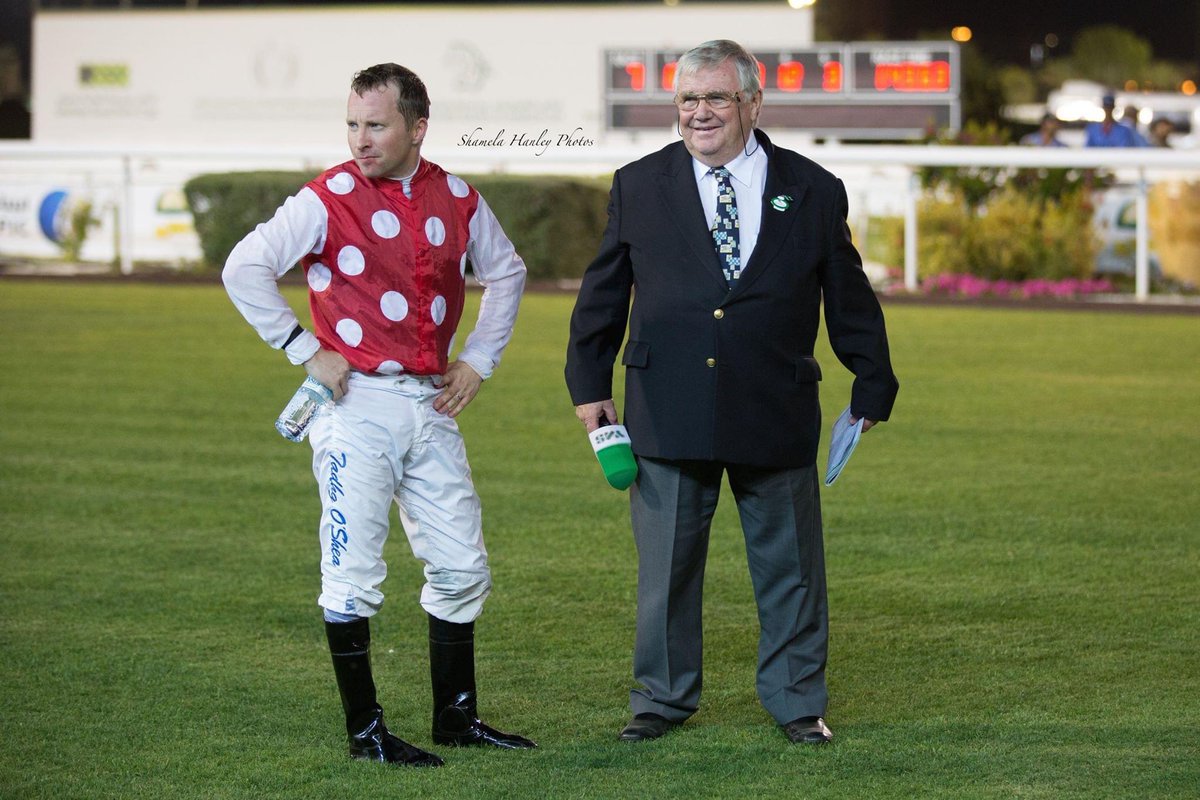 simmy_hanley's tweet photo. Extremely sad to hear that Mr Pat Buckley has passed away this evening, he was an absolute gentleman and a piece of the furniture for racing in the UAE ❤️ You will be missed dearly Pat https://t.co/pyXAkTkFkr