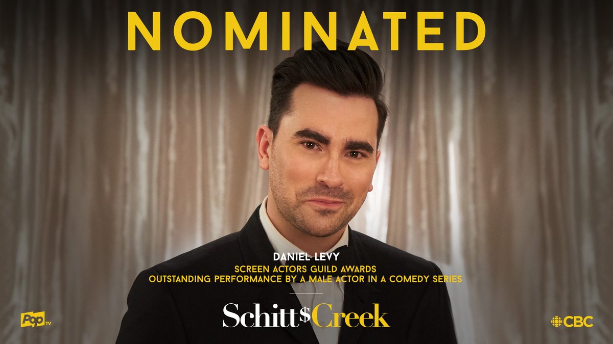 SchittsCreek's tweet photo. and more massive congratulations to Catherine, Annie, Dan and Eugene who have ~all~ been nominated in their respective categories! #SAGAwards https://t.co/0ux3UNXCEl