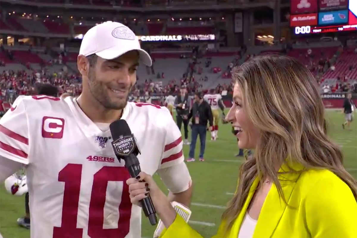 The real story behind the viral Erin Andrews Jimmy Garoppolo moment
