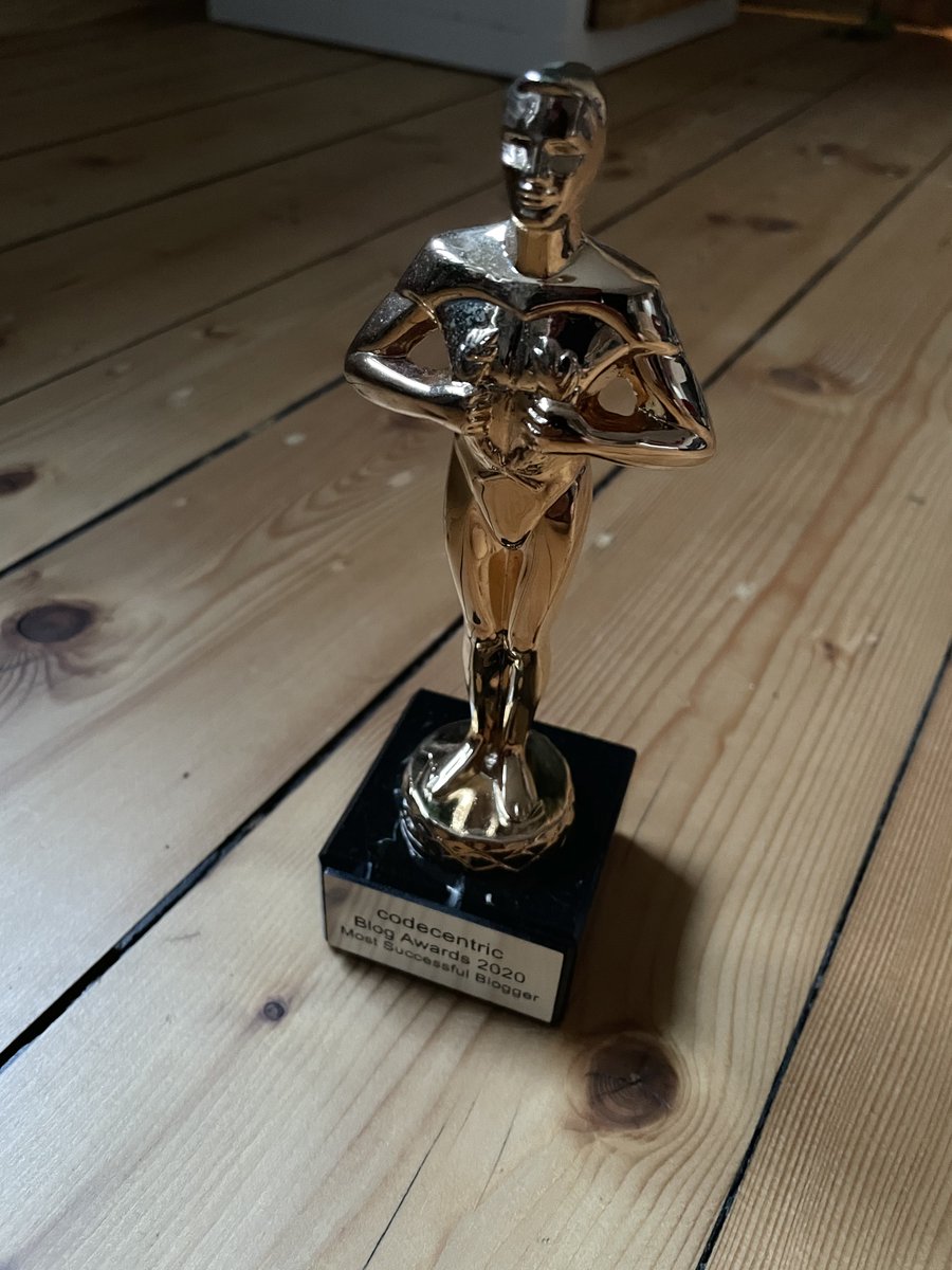 Jonas Hecht (@jonashackt) on Twitter photo Today I received my <a href="/codecentric/">codecentric AG</a> #Blog #Award 🤩🤩🙈 Many thanks to the community making this possible 🙏 All 3 posts abt <a href="/springboot/">Spring Boot</a> & <a href="/graalvm/">GraalVM</a> made it into the top 10 in 2020 😱 A big thank you goes to <a href="/starbuxman/">Josh Long</a> & <a href="/baeldung/">Baeldung</a> for spreading the word 🙇♂️ Today I received my <a href="/codecentric/">codecentric AG</a> #Blog #Award 🤩🤩🙈 Many thanks to the community making this possible 🙏 All 3 posts abt <a href="/springboot/">Spring Boot</a> & <a href="/graalvm/">GraalVM</a> made it into the top 10 in 2020 😱 A big thank you goes to <a href="/starbuxman/">Josh Long</a> & <a href="/baeldung/">Baeldung</a> for spreading the word 🙇♂️