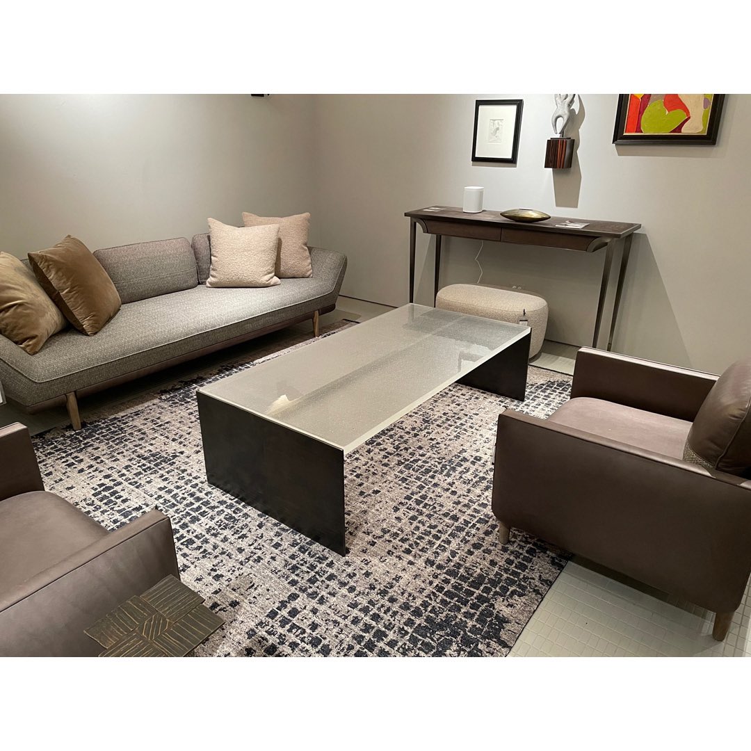 EvanLewisInc's tweet photo. Strata Coffee Table now on the floor at the Bright Group Chicago. #customfurniture #studiofurniture #design #handmade #contemporarydesign #artanddesign #contemporarydecorativearts #moderndesign #luxury #interiorinspo #handcrafted #sculpturalfurniture #artfurniture https://t.co/nVhfhfguHf