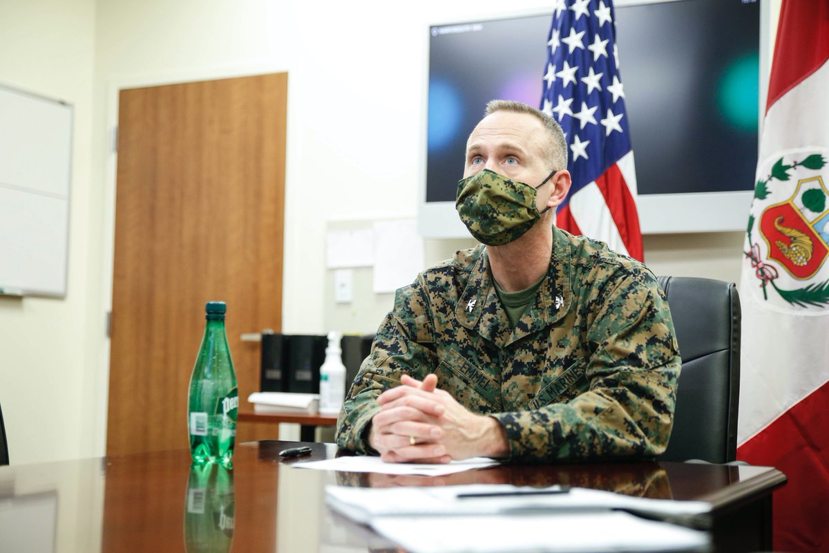 MARFORSOUTH's tweet image. #MARFORSOUTH #Marines culminaron un grupo de trabajo de planificadores con @naval_peru solidificando un plan de 5 años sobre operaciones y actividades futuras para fortalecer la relación y mejorar la interoperabilidad entre los Estados Unidos Y Perú. @SOUTHCOM #PromesaDuradera