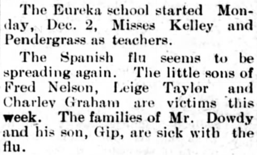 This morning, I've seen far too many tweets about teachers, schools, and what they should/should not during this time. 50 million people died in the last pandemic. The information is in the archives. We've already seen what will happen. The Carnegie Herald, December 1918