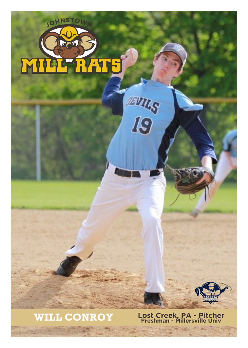 Mill_Rats's tweet image. Hailing from Lost Creek, PA, @will_conroy25 will be taking the mound for your Mill Rats in our inaugural season. 

With a no-hitter in high school competition already under his belt, Conroy brings a tall 6'3" frame to Sargent's Stadium this year!

Welcome Will! #DigIn