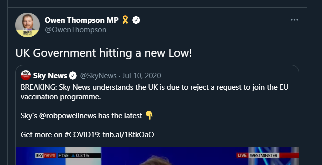 SNP MP Owen Thompson:
