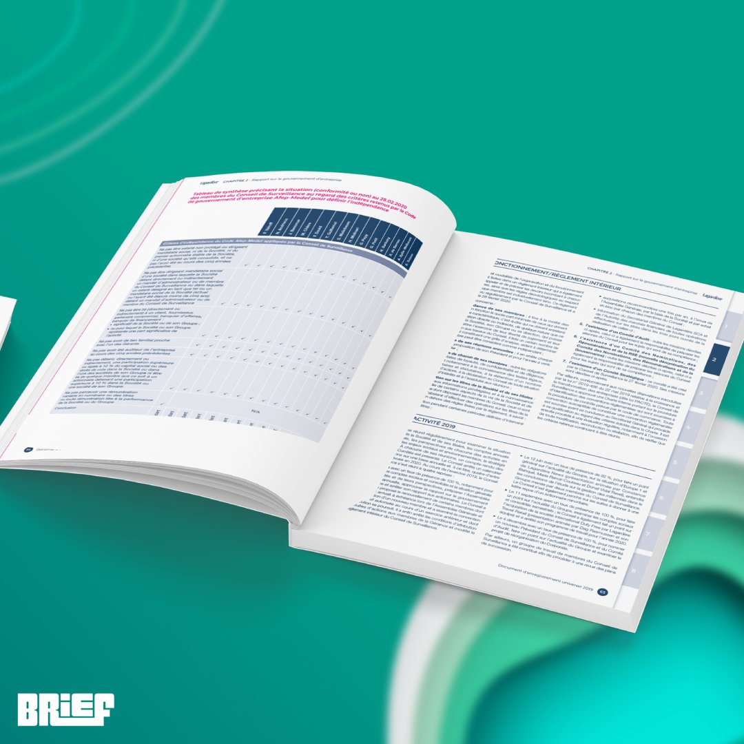 AgenceBrief's tweet photo. Le groupe Lagardère a confié à BRIEF la production de son URD, ex-document de référence, pour l’exercice 2020.

#URD #documentdereference #agencedecom #agencedecommunication #agencebrief https://t.co/PbVkj7fC50