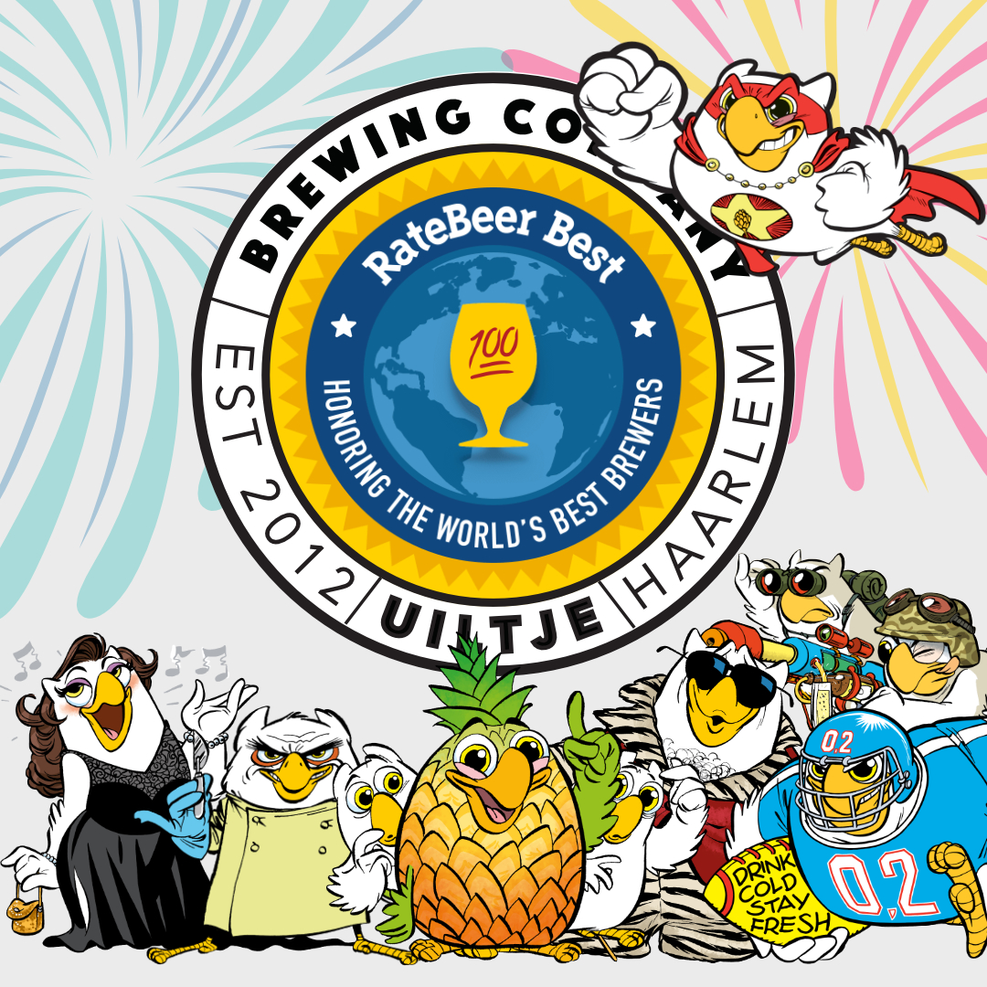 UiltjeBrewingCo's tweet photo. We're pretty excited to share this news with you! For the second time Uiltje Brewing Company - yes, us! - is ranked among RateBeer's The 100 𝗕𝗲𝘀𝘁 𝗕𝗿𝗲𝘄𝗲𝗿𝘀 𝗜𝗻 𝗧𝗵𝗲 𝗪𝗼𝗿𝗹𝗱.
#craftbeer #ratebeer #storecolddrinkfresh https://t.co/O8CW3Yd6R0