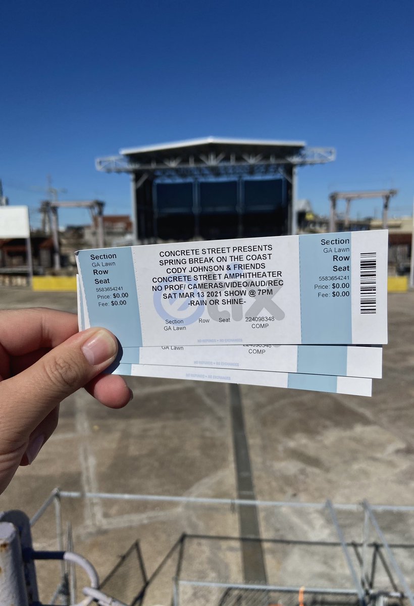 ConcreteStreet's tweet photo. 🌊 C O N T E S T 🌊 Want to win a lawn section of GA tickets for NIGHT 2 of Cody Johnson? Here’s how 👇🏼

👉🏼 RT this tweet 

Winner must be following us! Contest ends Saturday afternoon. https://t.co/g9XJPgIUiq