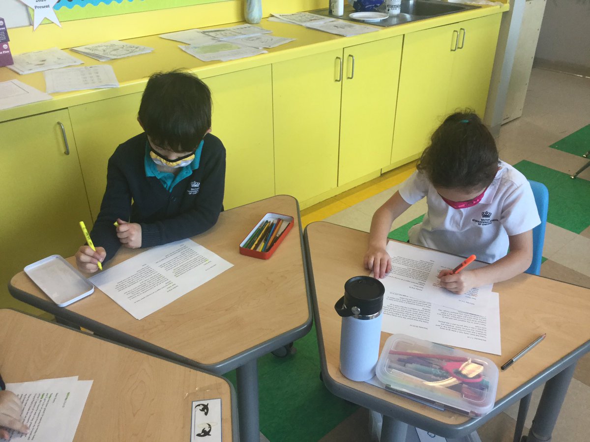 BISCLPYear2's tweet photo. The #OutstandingOrcas are busy being diary detectives today. 🧐What makes a good diary entry? We will let you know when we have investigated. @BISCLincolnPark #cooperation https://t.co/zh8fOucVI1