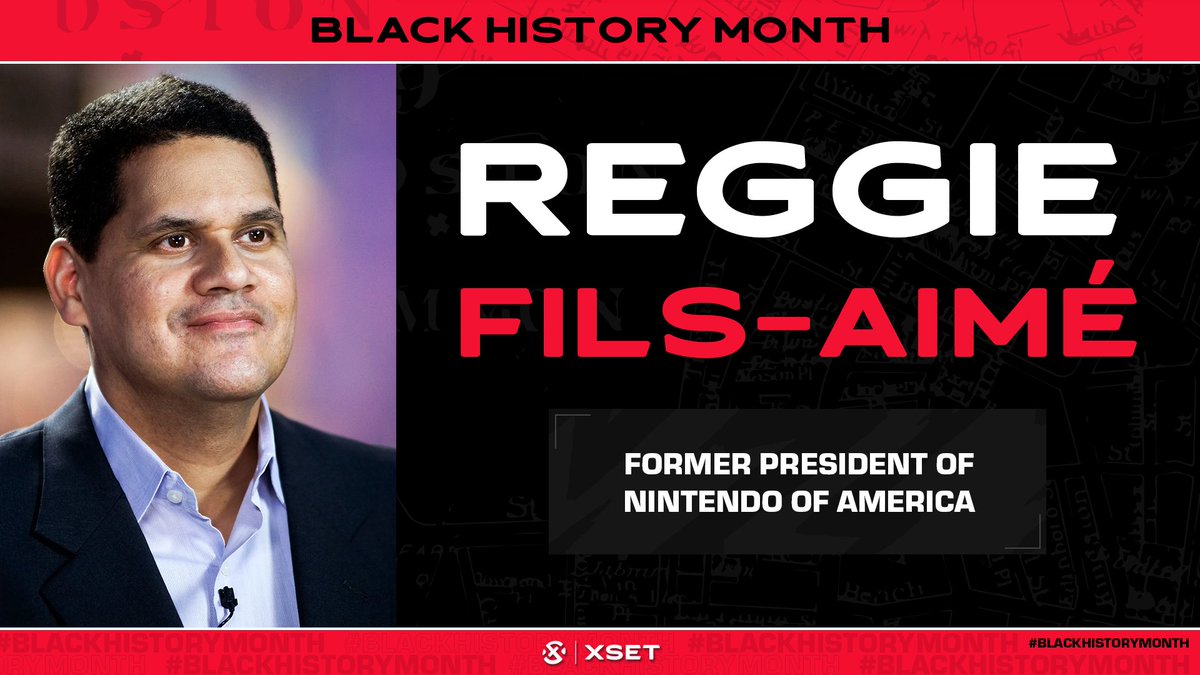 . @Reggie, the former President of Nintendo of America, in his 13 years at the helm, blended an optimistic and fun approach to launching & promoting the company’s consoles from the Wii to the Switch, with a savvy that made him a memorable fan favorite. #BlackHistoryMonth  