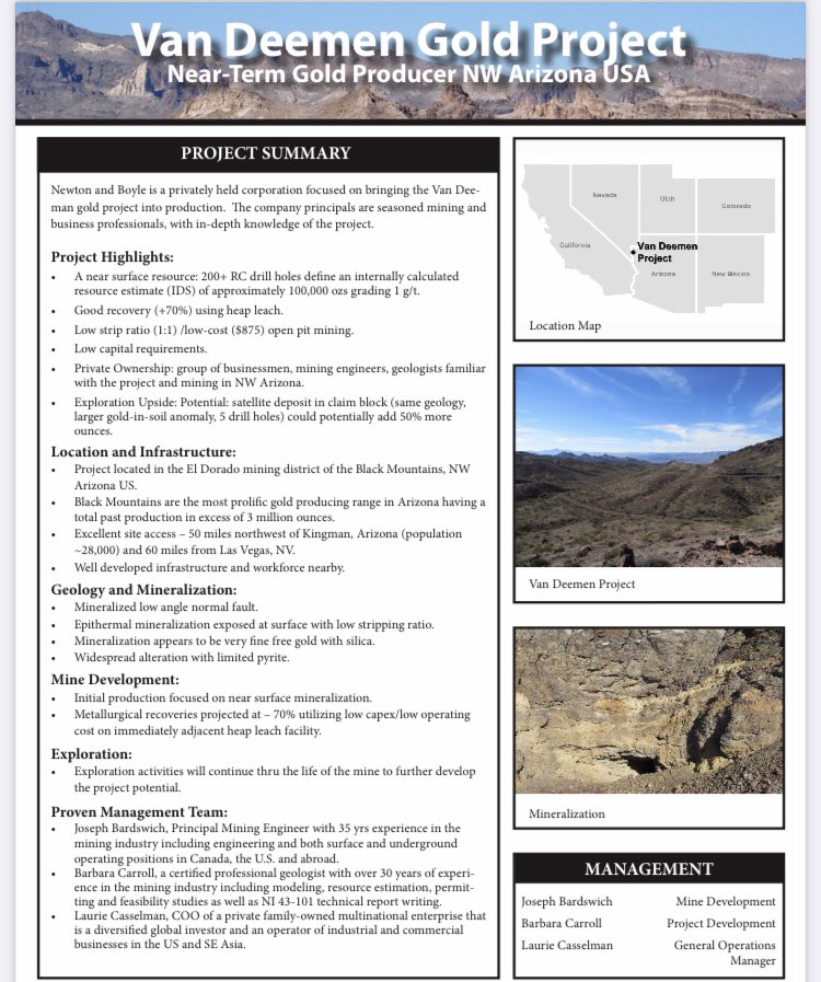  $ILST DD 1 of 2International Star, Inc. is a junior  #mining company with claims in Arizona. It’s primary focus is to bring the Van Deemen  #gold project into production. Same CEO as  $GYOG.