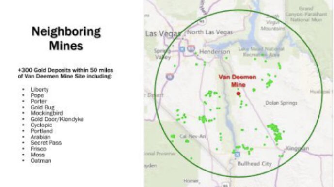  $ILST 2 of 2 The Van Deemen  #gold gold project is in the Black Mountains, which are the “most prolific gold producing range in Arizona having a total past production in excess of 3 million ounces.
