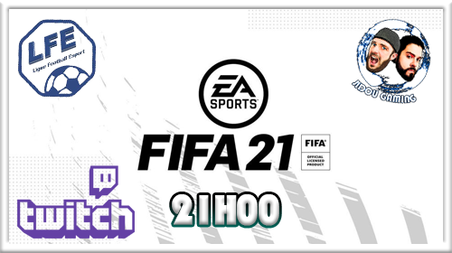 ⚽Ce soir 21H CLUB PRO FIFA 21 en Direct sur ⚽twitch.tv/jidougaming
🚩Au programme🚩

Ligue1 <a href="/LFE_ESPORT/">LFE</a> 🌌
Rejoignez nous nombreux ;)👌🏽👌🏽👌🏽
<a href="/blondel_alan/">Alan Blondel</a> @BAM_FC_officiel @bam_papy <a href="/BamKikitos/">Kikitos</a> @BAM_Ne0 @BAM_Azazel <a href="/HyogA_80/">Clément HyogA 🇫🇷 ⚽⭐⭐⚪️⚫️Ⓜ️</a>  <a href="/PChicoteur/">PetitChicoteur</a> <a href="/PetitsStreams/">SoutienPetitsStreams</a> <a href="/RT4French/">FrenchRT</a> <a href="/RtCocorico/">RTCocorico | Partenaire des petits streamers 🐔</a>
