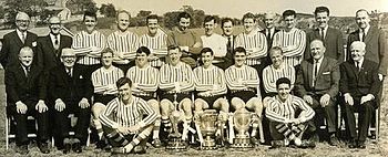 The CandyStripes finally won the Irish League in 1965 finishing 5 points clear of Coleraine  #JanuDerry