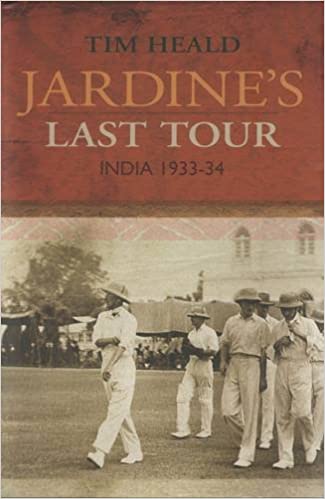 1933/34:This book was published much later.It doesn't really give a lot of insights about Jardine.Not the greatest tour book either but a fairly important one.1936:There is 'Cricket Comments' by P.H. Seervai.A very scarce 114-page book.