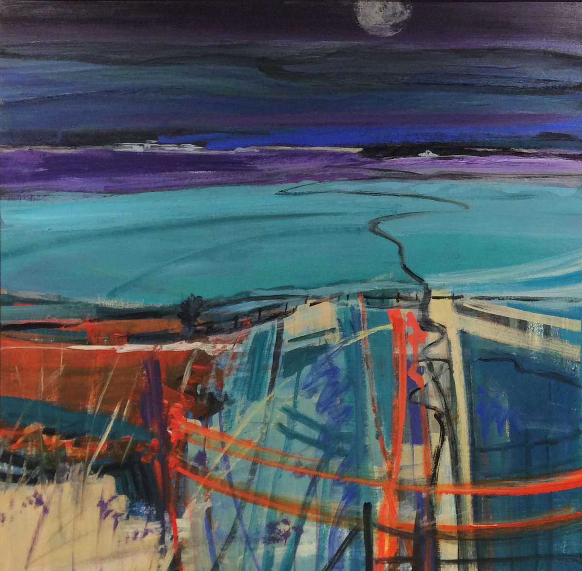 maggierobart's tweet photo. I haven't been on Twitter much since Christmas but as some exciting things have been happening in my art world I am returning! This Music of the landscape painting is one of three on their way to North Carolina! 'Music is the moonlight' Opus 437 @MAFAartists #landscapepainting https://t.co/vM8wFbYjyR