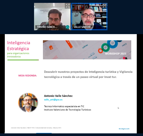 OVTT's tweet photo. Empieza la mesa redonda: casos y experiencias en #vigilanciatecnológica e #inteligenciaestratégica para culminar #InteligenciaUA con @GVAinvattur @KimitecGroup #vtic #inteligenciacompetitiva #biotech #turismo https://t.co/qjHwA04iXI