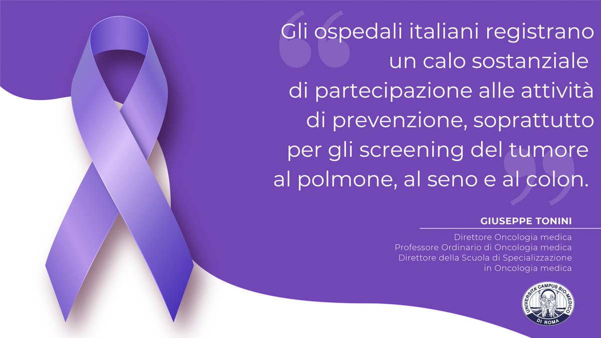 CampusBioMedico's tweet photo. #WorldCancerDay - #Prevenzione, accesso a #diagnosi e #terapia, percorsi protetti e medicina personalizzata. Sono alcuni dei punti di attenzione evidenziati da Giuseppe Tonini, Direttore di Oncologia Medica #UCBM e Daniele Santini, #Responsabile Day-Hospital di Oncologia UCBM. https://t.co/AzMbIbSRZC